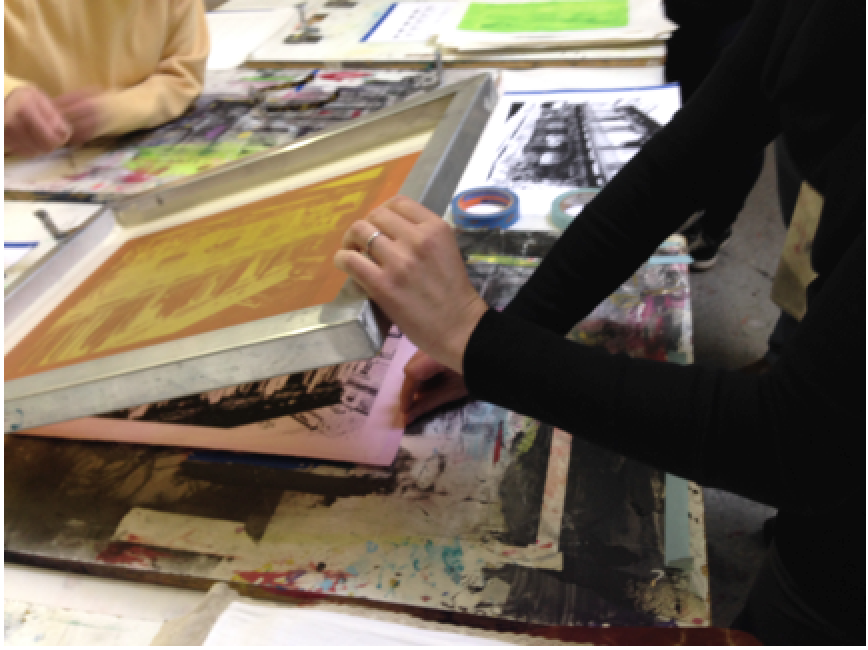FGP “silkscreen on fabric and cloth” workshop at Artist Image Resources (AIR)